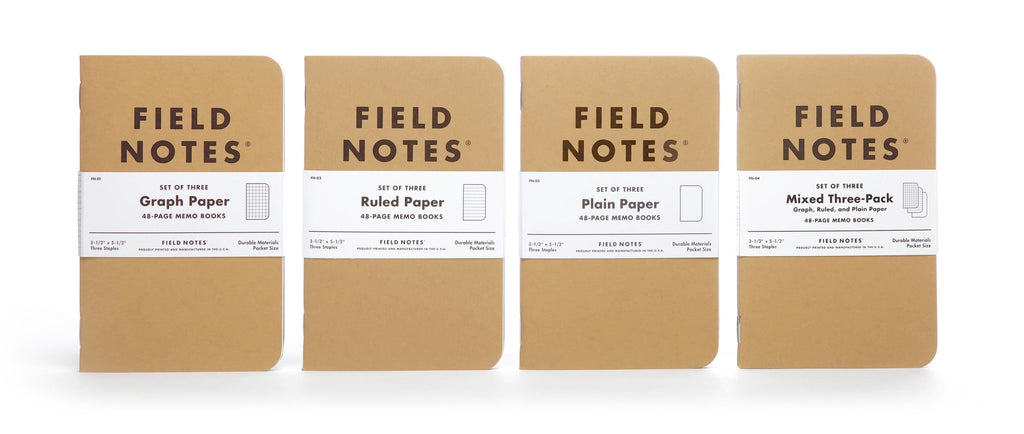 Field Notes Original Kraft - Mixed 3 pack